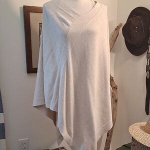 J. Jill Cream Cotton Poncho